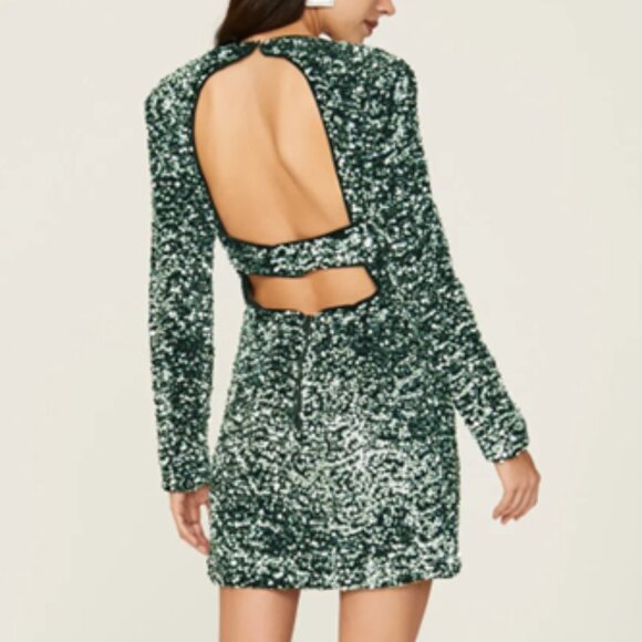 $179 BARDOT Lilia Sequin mini dress US 8 - Picture 5 of 13